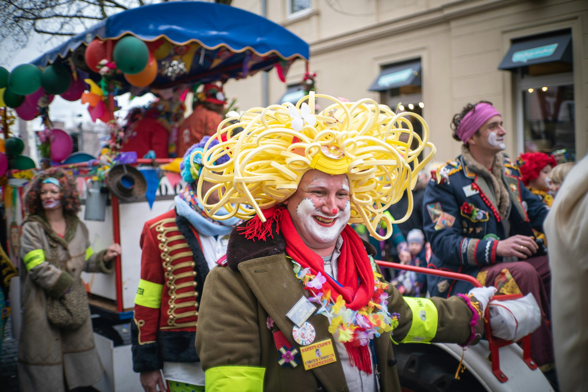 "Летящото спагетено чудовище" по време на карнавал в Германия